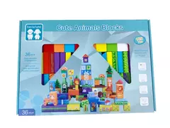 Bloques Zoologico Para Construir 100 Piezas - Chanchitos Pochocleros