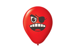 12 PULGADAS ESTÁNDAR COLOR SURTIDO - PARTY FACES. - Cotillon la Morena