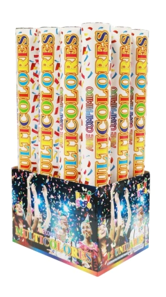 LANZAPAPELES CAÑON 40 CM MULTICOLOR - comprar online