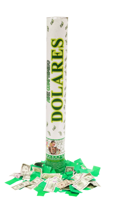 LANZAPAPELES CAÑON 40 CM DOLARES