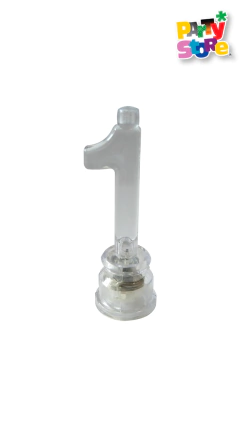 VELA NUMERO LUMINOSO LED N 1 con 4 velitas - comprar online