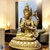 Estátua do Avalokiteshvara Bodhisattva em bronze, com múltiplos braços e uma expressão serena, ideal para decoração de ambientes.