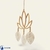 Flor de Lótus Folha Macramê - comprar online