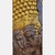 Quadro decorativo de Buda com detalhes em dourado e estilo artístico, ideal para ambientes zen.