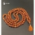 Japamala de Rudraksha com 108 contas, ideal para meditação e práticas espirituais.