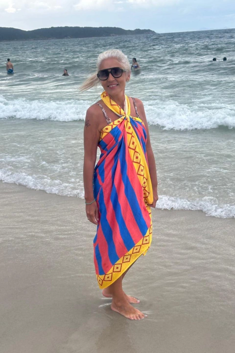 Vestido Pareo Ilustrado Bananas