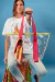 Bolso Playero Transparente Fucsia + Pañuelo 45x45 cm - comprar online