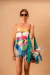 Bolso Playero Transparente Verde + Pañuelo 45x45 cm - tienda online