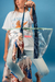 Bolso Playero Transparente Azul + Pañuelo 45x45 cm