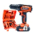 Taladro Eléctrico Destornillador Daewoo Dacd1800v2 Inalámbrico 1350rpm Naranja 220v 18v Con Maletín De Transporte