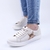 Zapatillas Star Natural y dorado grabado