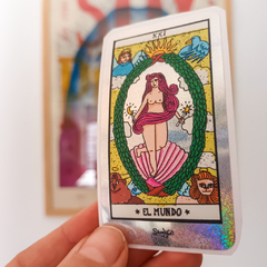 Duo de Sticker " El mundo " (tarot) - comprar online