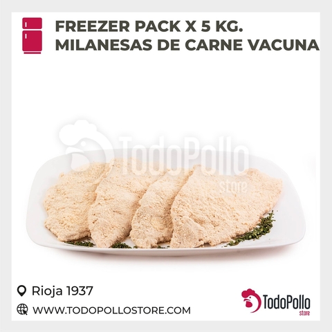 MILANESAS DE CARNE VACUNA X 5 KG.