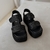 Sandalias Waves Rafia Black - RUD