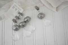 Pesas Mantel Marroquí x 4 Plata - comprar online