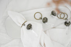 Servilleteros Ball x 4 Dorado en internet