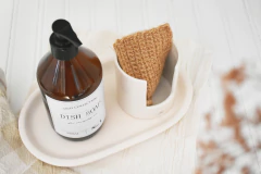 Set Bandeja + Porta Esponja Natural - House & Home