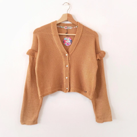 Cardigan Lemon Colores Lisos - Plum Tejidos 
