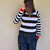Sweater Natalie blanco y negro - Plum Tejidos 