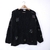 Sweater Calado con Cuentas PRE-VENTA* NEGRO