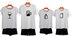 Pijama Menina Curto DRINK na internet