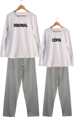 Pijama Feminino Longo MÃE ORIGINAL na internet