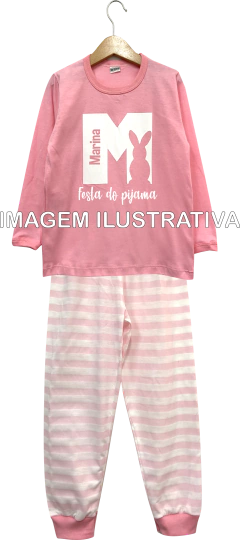 Kit 6 Pijamas Longos Infantil Personalizados Festa do Pijama - Tear Pijamas