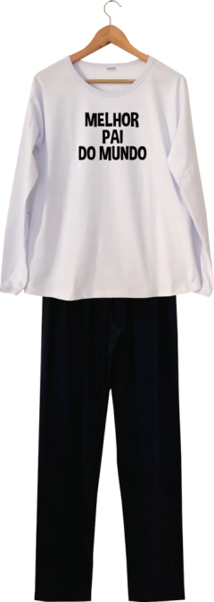 Pijama Masculino Longo Melhor Pai - comprar online