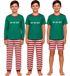 Pijama Menino Caça Manga Curta NATAL HO HO HO na internet