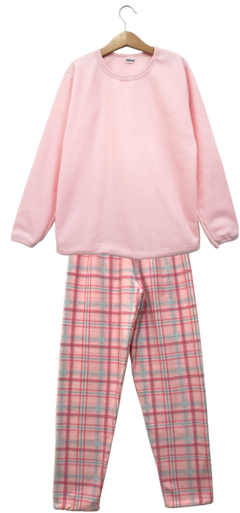 Pijama Feminino Microsoft Xadrez Rosa - comprar online