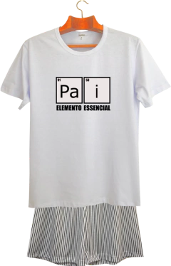 Pijama Masculino Curto Pai Elemento Essencial