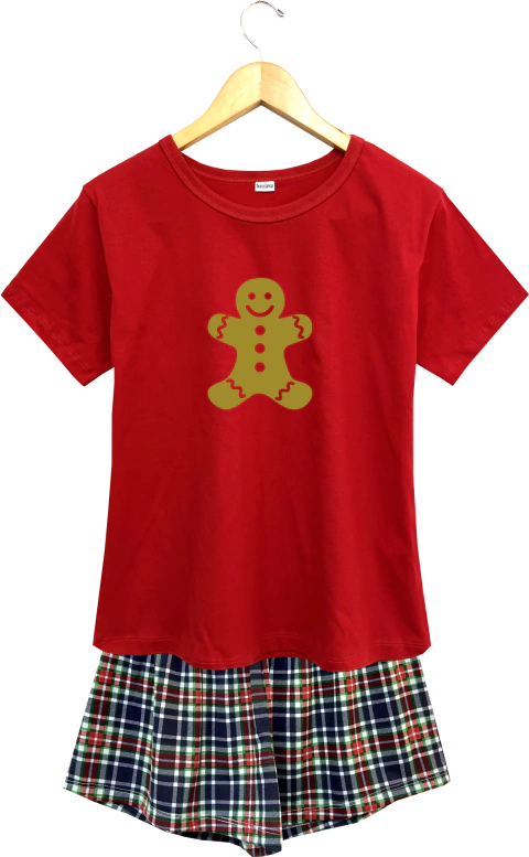 Pijama Menina NATAL XADREZ GINGERBREAD - comprar online