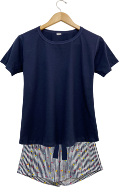Pijama Feminino Curto POÁ LISTRADO