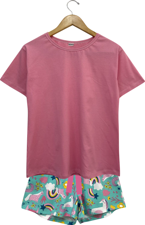 Pijama Menina Curto UNICÓRNIO