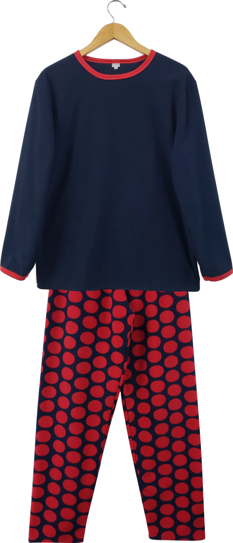 Pijama Feminino Microsoft Bolas Vermelhas