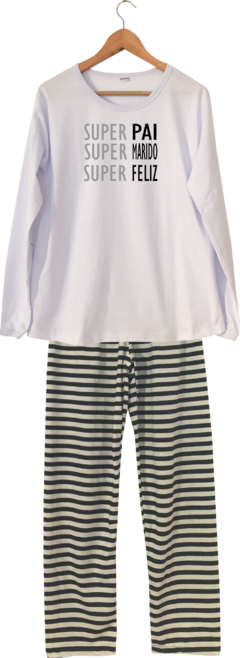 Pijama Masculino Longo PAPAI FELIZ