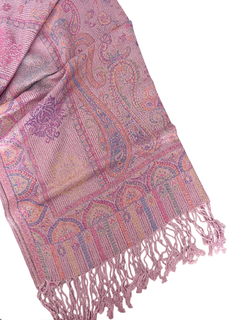 Pashmina Arabesco y Flor - Rosada APM24000 - comprar online