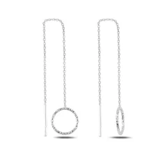 Arete colgante estilo japones en plata 925 MOD:E95474 APM:30000