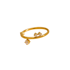 Anillo Constelación Lyra en Acero Inoxidable con baño de oro de 18K APM20124 - comprar online
