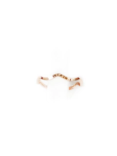 Anillo medio dedo ondulado - Rosado na internet