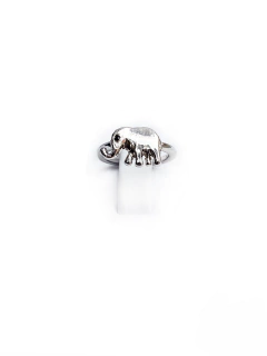 Anillo medio dedo elefante - Plateado - comprar online