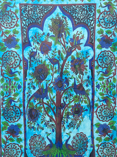 Mandala Sencilla Arbol y Pavos - Azul 140x210 APM390000 - comprar online