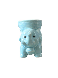 Pebetero Elefante de la Fortuna en ceramica - Azul APM15000 - comprar online