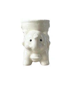 Pebetero Elefante de la Fortuna en ceramica - Blanco APM15000 - comprar online
