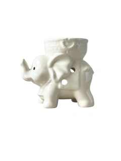 Pebetero Elefante de la Fortuna en ceramica - Blanco APM15000 en internet