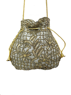 Cartera pepas brillantes de la India - Gris APM37500