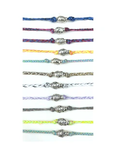 Pulsera Buda en Macrame Multicolor APM4300 - comprar online