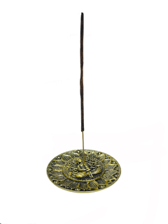 Porta Inciensos Mandala y Buda - Dorado APM12150 - Hecho en Turquía