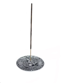 Porta Inciensos Mandala y Buda - Plateado APM12150 - Hecho en Turquía