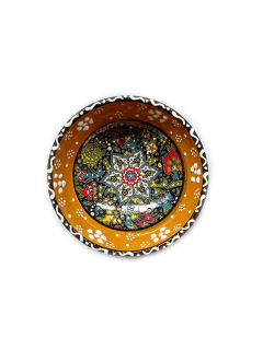 Vasija en Cerámica 12.5 cm - Flores Café APM16500 na internet